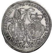 1 Thaler - Eberhard Louis and bishop Marquart Rudolph obverse image