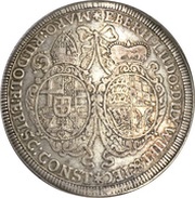1 Thaler - Eberhard Louis and bishop Marquart Rudolph obverse image