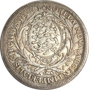 1 Thaler - Eberhard Louis and bishop Marquart Rudolph, Germany, 1694 reverse image