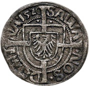 1 Groschen - Albert of Hohenzollern, Germany, 1520-1521 reverse image