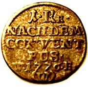 1 Kreuzer - Charles Alexander of Lothringen, Germany, 1776 reverse image