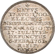 1 Groschen - Clemens August of Bayern Death, Germany, 1761 reverse image