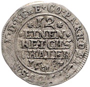 1⁄12 Thaler - Louis Anthony of Pfalz Neuburg, Germany, 1687-1688 reverse image