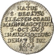10 Kreuzers - Max Francis Death of the Grandmaster, Germany, 1801 reverse image