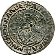 ¼ Thaler - Albert of Hohenzollern obverse image
