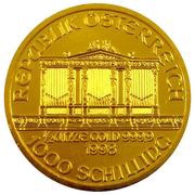 1000 Schilling Vienna Philharmonic; Gold Bullion Coinage obverse image