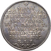 ¼ Thaler - Francis Louis of Pfalz-Neuburg Death, Germany, 1732 reverse image