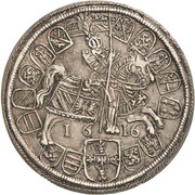 ½ Thaler - Maximilian I, Germany, 1616 reverse image