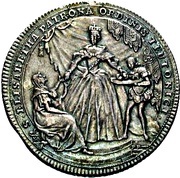 ½ Thaler - Clemens August of Bayern 50th anniversary, Germany, 1750 reverse image