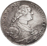 ½ Thaler - Charles Alexander of Lothringen obverse image
