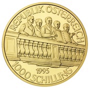 1000 Schilling Second Republic obverse image