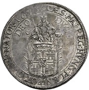 1 Thaler - John Caspar of Ampringen, Germany, 1673 reverse image