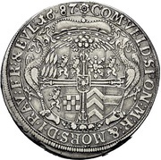 1 Thaler - Louis Anthony of Pfalz-Neuburg, Germany, 1687 reverse image
