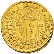 1 Ducat - John Kaspar of Ampringen, Germany, 1666 reverse image