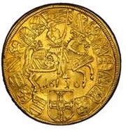 10 Ducats - Maximilian I, Germany, 1610 reverse image