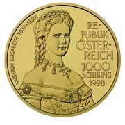1000 Schilling Kaiserin Elisabeth obverse image