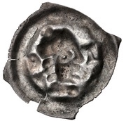 Denier Bracteate "Vierzipfelliger pfennig", Germany, 1150-1250 reverse image