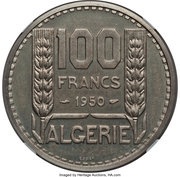 100 Francs Piedfort Essai reverse image