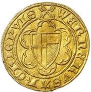 1 Goldgulden - Werner of Falkenstein, Germany, 1394 reverse image
