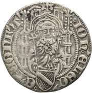 1 Weißpfennig - John II of Baden obverse image