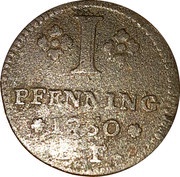 1 Pfenning - Francis George of Schönborn, Germany, 1748-1750 reverse image