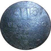 2 Pfenning - John Philip of Walderdorff, Germany, 1757-1762 reverse image