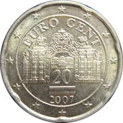 20 Euro Cents 1st map obverse image