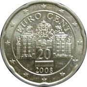 20 Euro Cents 2nd map obverse image