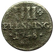 4 Pfennig - Francis George of Schönborn, Germany, 1748-1750 reverse image