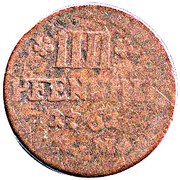 4 Pfenning - John Philip of Walderdorff, Germany, 1757-1764 reverse image