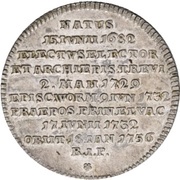 1⁄16 Thaler - Francis George of Schönborn Death, Germany, 1756 reverse image
