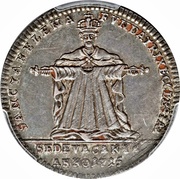 ¼ Thaler - Charles Joseph Sede Vacante, Germany, 1715 reverse image