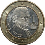 1 Euro 1st map obverse image