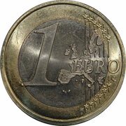 1 Euro 1st map reverse image