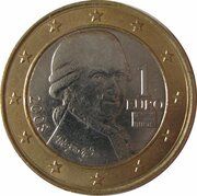 1 Euro 2nd map obverse image