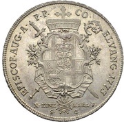 1 Thaler - Clemens Wenzel of Sachsen Konventionstaler, Germany, 1773 reverse image