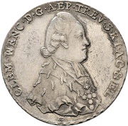 1 Thaler - Clemens Wenzel of Sachsen Konventionstaler obverse image
