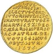 2 Ducats - Charles Kasper of the Leyen Death, Germany, 1676 reverse image