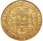 6 Ducats - Charles Kaspar of the Leyen, Germany, 1659 reverse image