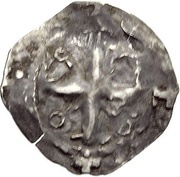 Denier - Frederick and Hugo I, Germany, 1152-1162 reverse image