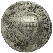 1 Prague Groschen Counterstamped, Germany, 1398-1419 reverse image