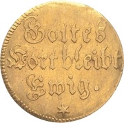 ½ Ducat Bicentenary of the Reformation, Germany, 1717 reverse image