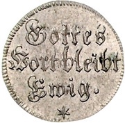 ½ Ducat Bicentenary of the Reformation, Silver pattern strike, Germany, 1717 reverse image