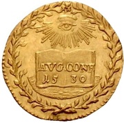 ½ Ducat Augsburg confession, Germany, 1730 reverse image