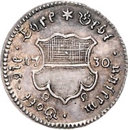 ½ Ducat Silver pattern strike; Augsburg Confession obverse image