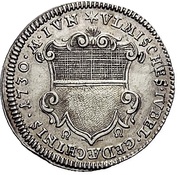 1 Ducat Silver pattern strike; Augsburg Confession obverse image