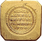 6 Goldgulden Klippe, Germany, 1704 reverse image
