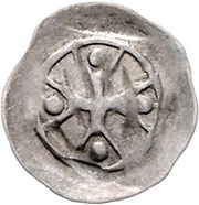 1 Heller "Hand heller" - Rupert I, Germany, 1350-1390 reverse image