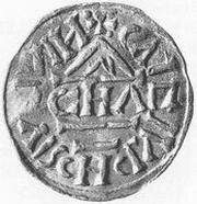 Denier - Henri de Schweinfurt Nabburg, Germany, 1003-1004 reverse image