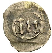 1 Pfennig "Schwarzpfennig" - Louis III, John of Neumarkt and Otto I of Pfalz-Mosbach, Germany, 1443-1460 reverse image